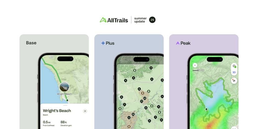 AllTrails utvider medlemstilbudet med AllTrails Peak